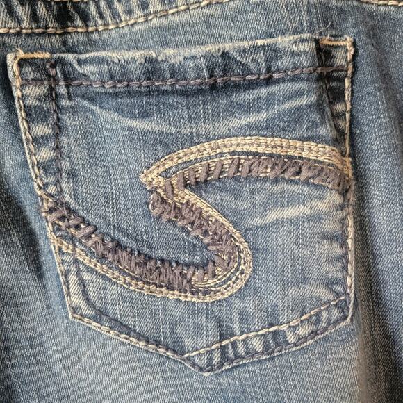Silver Jeans Suki Women’s Size 14/31 Mid Slim Bootcut Medium Wash Denim Western - Picture 11 of 14